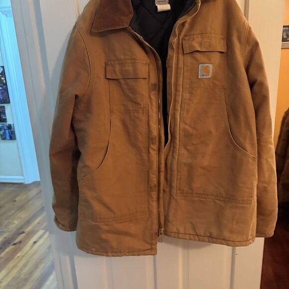 Men’s 2Xl Carhartt Duck canvas Jacket with quilt lining.‎ Zipper front - Picture 9 of 14